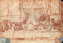 The Last Supper / Rembrandt /  c. 1633 by klassik art