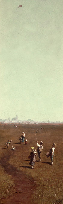 Spitzweg, Carl / Drachensteigen/um 1878–80 by klassik art