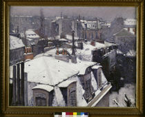 G.Caillebotte / Rooftops in the snow by klassik art