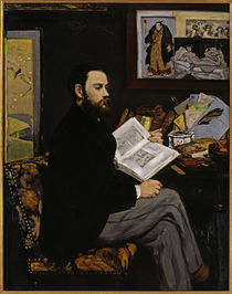 Emile Zola / Painting by E. Manet by klassik art