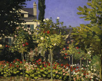 C.Monet, Blühender Garten (Ausschnitt) von klassik art