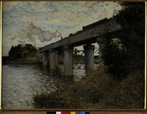 C.Monet, Eisenbahnbrücke Argenteuil/1873 von klassik art