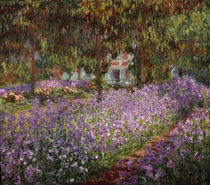 Claude Monet, Irisbeet in Monets Garten von klassik art