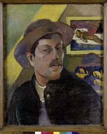 P.Gauguin, Self-portrait w. Manao Tupa. by klassik art