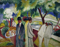 August Macke, Spaziergänger 1913 von klassik art