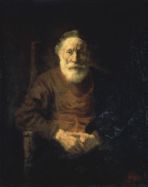Rembrandt, Alter Mann in rotem Gewand von klassik art