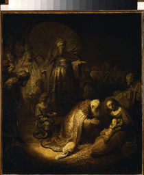 Rembrandt, Anbetung der KÖnige von klassik art