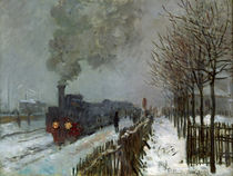 C.Monet, Eisenbahn im Schnee von klassik art