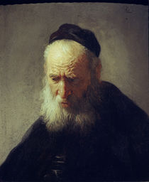 Rembrandt / Head of an old man by klassik art