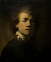 Rembrandt, Selbstbildnis mit Halsberge von klassik art