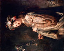 Rembrandt, Saskia as Flora by klassik art