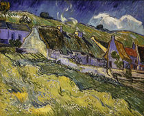 V. v. Gogh, Thatched Cottages / Paint./1890 by klassik-art