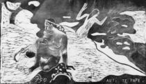 Gauguin / Women at the River / Woodcut by klassik art