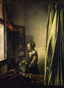 Vermeer / Girl reading a letter /  c. 1659 by klassik art