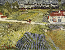 V. v. Gogh, Landschaft mit Pferdewagen von klassik art