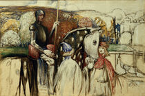 Travelling Knight / W. Kandinsky / Painting c.1902 by klassik art