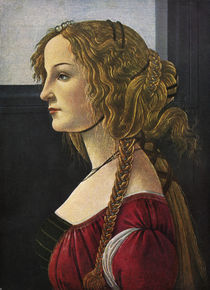 Botticelli / Female profile portrait/c1480 by klassik art