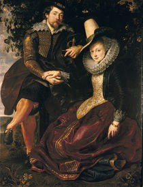 Rubens mit s. Frau in Geißblattlaube von klassik art