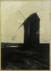 Lesser Ury, Niederländische Windmühle von klassik art