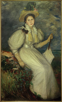 J.–É.Blanche, Porträt einer jungen Frau by klassik art