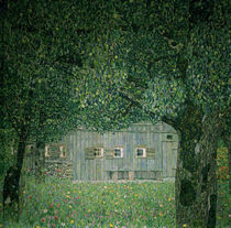 Gustav Klimt / Farmhouse in Upper Austria / Painting. by klassik art