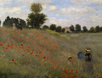 C.Monet, Mohnfeld bei Argenteuil / Det. von klassik-art