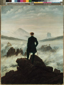 C.D.Friedrich, Wanderer über Nebelmeer von klassik art