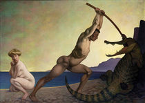 F.Valotton, Perseus den Drachen tötend von klassik art