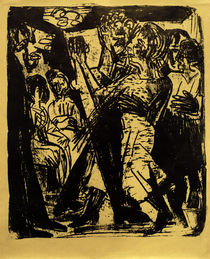 E.L.Kirchner, Tanzendes Bauernpaar von klassik art