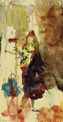 Gustave Moreau, Page (überarbeitete Aquarellpalette) von klassik art