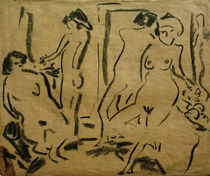 E.L.Kirchner, Vier weibliche Akte im Atelier von klassik art