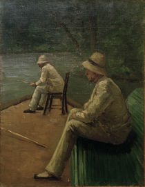 G.Caillebotte, Angler am Ufer der Yerres von klassik art