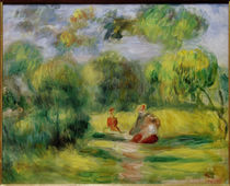 Renoir, Landschaft mit Personen von klassik art