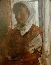 Degas / Woman w. white head scarf / No date by klassik art