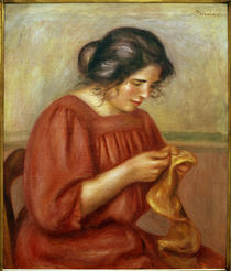Renoir / Gabrielle sewing / 1908 by klassik art