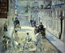 Manet / La Rue Mosnier aux paveurs/1878 von klassik art