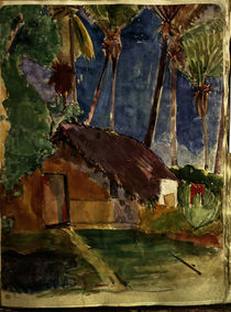 P.Gauguin, Landschaft auf Tahiti von klassik art