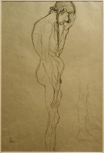 G.Klimt, Stehende alte Frau im Profil von klassik art