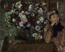 E.Degas, Frau mit Chrysanthemen von klassik art