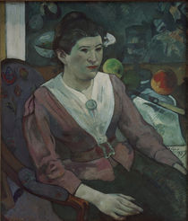 P.Gauguin, Frau vor Stilleben Cézannes by klassik art