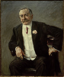 Carl Duisberg, Porträt, sitzend / Gemälde von M. Liebermann von klassik art
