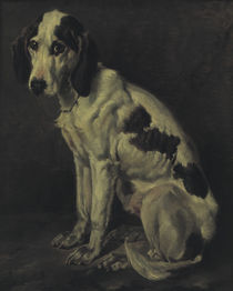 J.Stevens, "The old hunting dog" / painting by klassik art