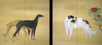 Hashimoto Kansetsu, Europäische Hunde by klassik art