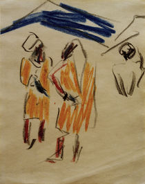 E.L.Kirchner, Skizze zweier Marokkaner von klassik art