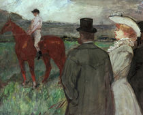 H.Toulouse-Lautrec, Beim Pferderennen von klassik art