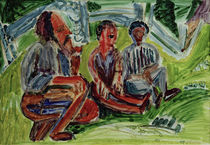 E.L.Kirchner / Farmers on a Meadow by klassik art