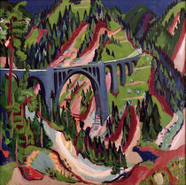E.L.Kirchner / Bridge near Wiesen by klassik art