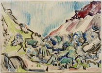E.L.Kirchner / Valley Near Davos by klassik art