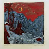 Ernst Ludwig Kirchner, Winter Moon Landscape by klassik art