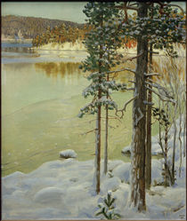 Frozen Lake, Ruovesi / A.Gallen-Kallela / Painting, 1896 by klassik art